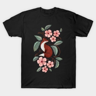 Fox in Cherry Blossoms T-Shirt